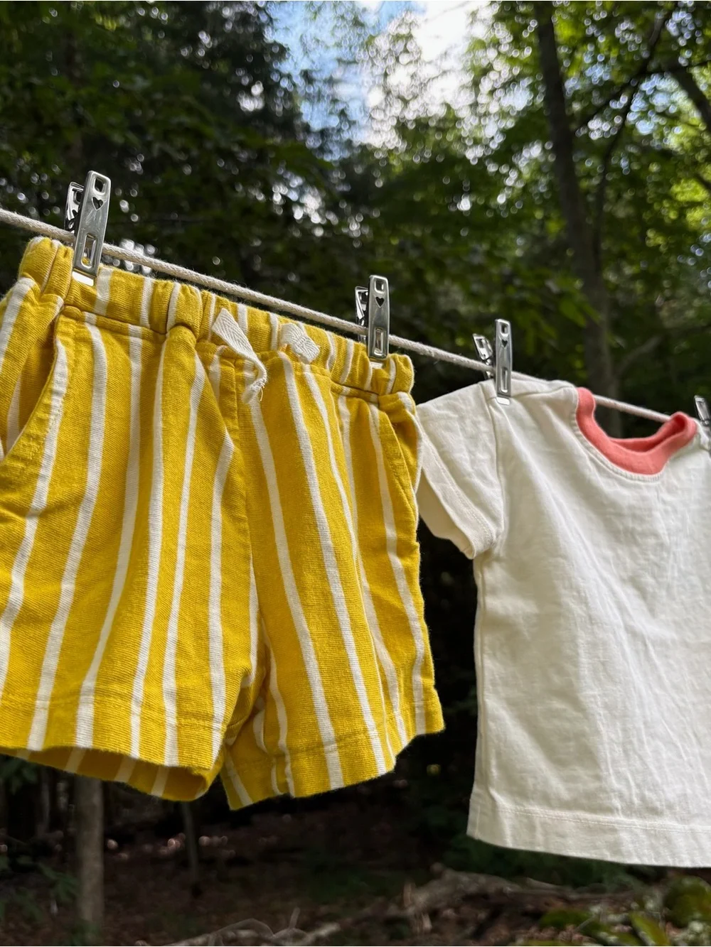 Hanna Andersson Baby Two-Piece Set - Tee with Shorts - Size 3-6 Months
